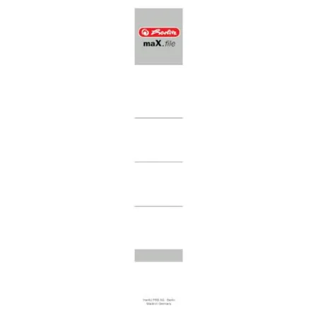 Herlitz Ordner Rückenschild 5cm kurz weiß maXfile