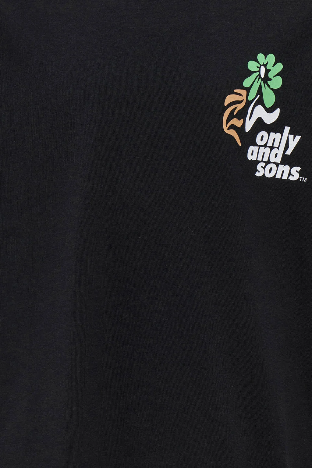 ONLY & SONS JUNIOR T-shirt zwart