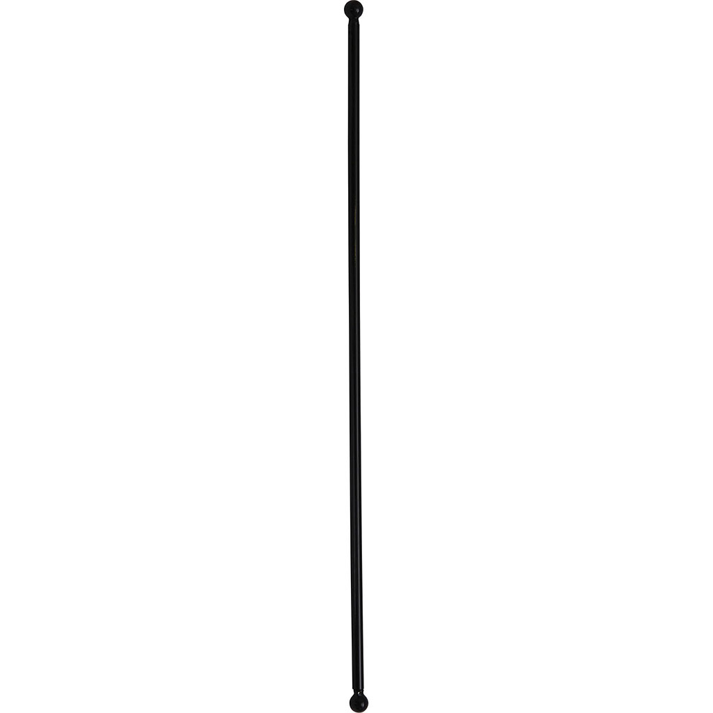 Lot de 2 tringles de vitrage rondes extensibles noir 40-60cm