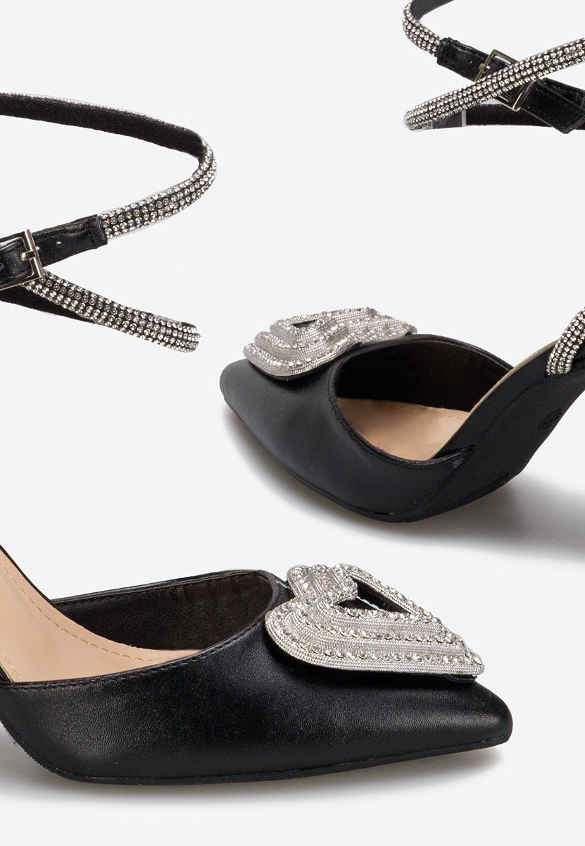 Chaussures à talon haut noirs Amaya  V2