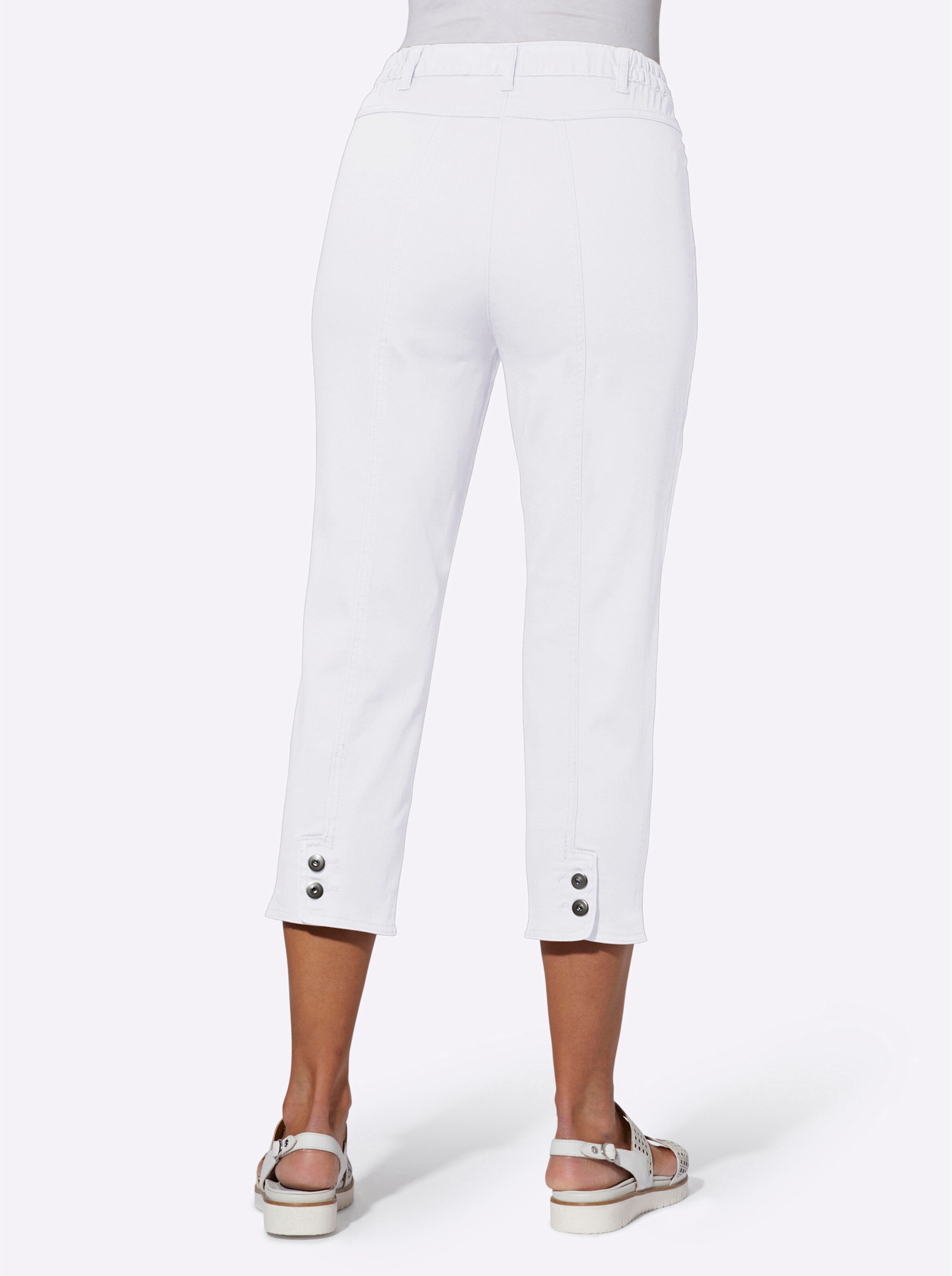 7/8-Jeans in weiß