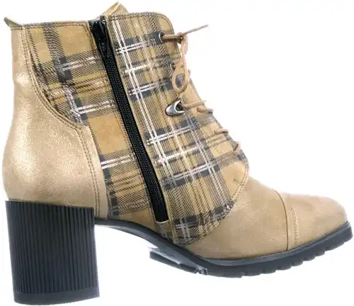 7.23.05 SOFTWAVES GOUD - maat 42 veterboot goud - maat 42 Calandschoen