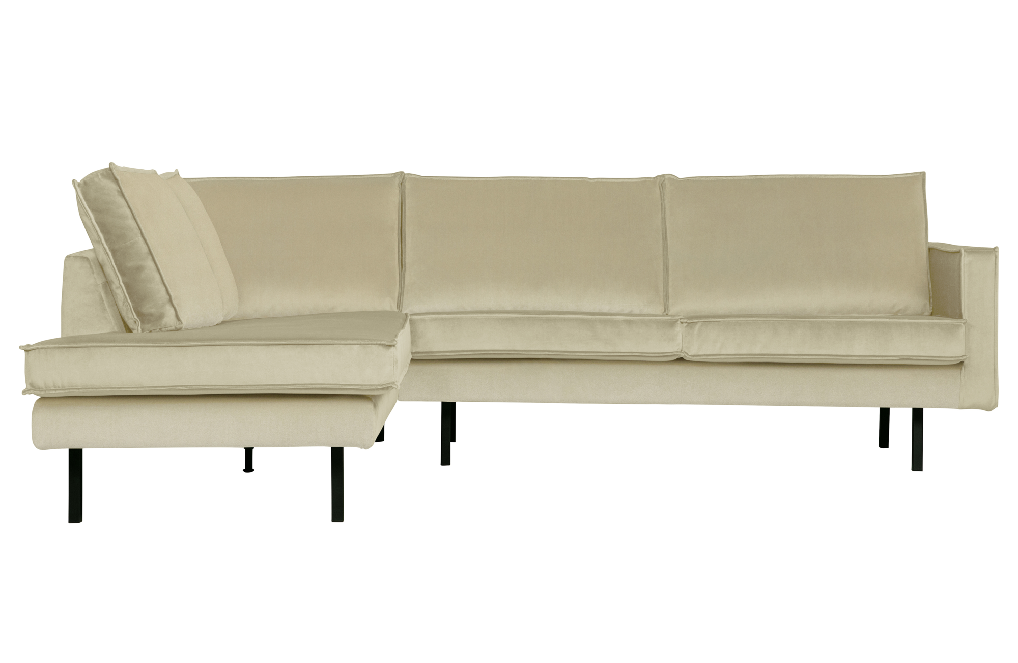 BePureHome hoekbank Rodeo fluweel Rodeo Hoekbank Fluweel Links - Pistache