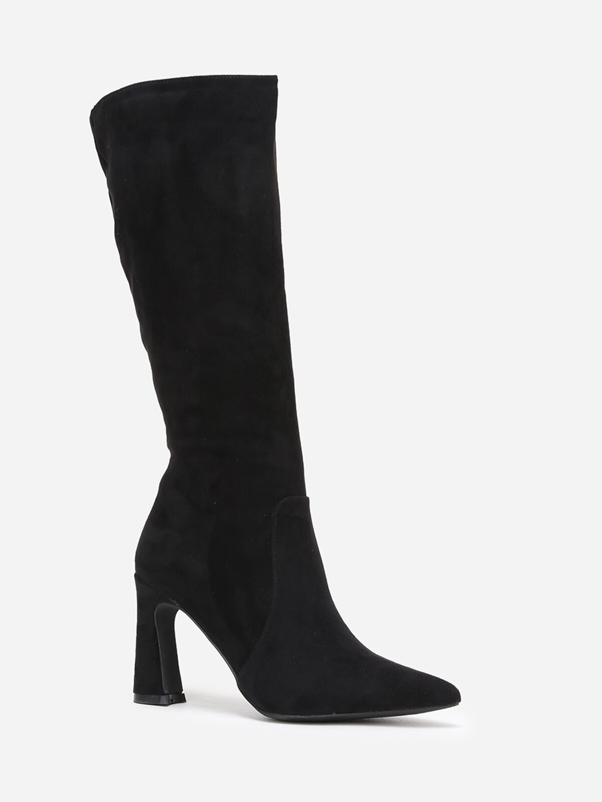 Bottes pointues à talon français- Noir