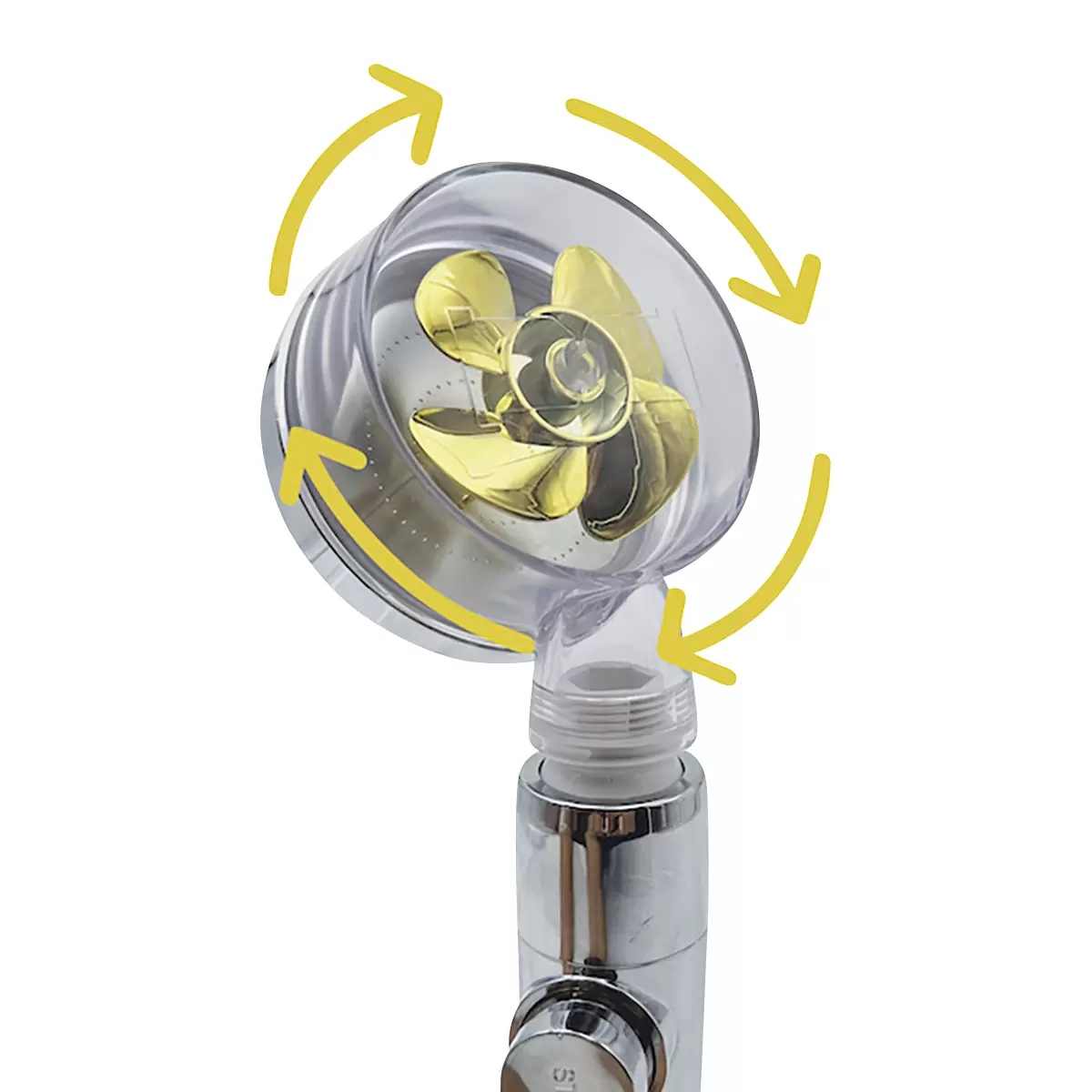 Duschkopf Aquadon EcoTornado silber,transparent