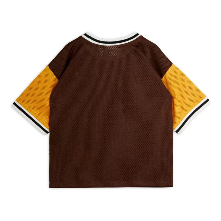 Mini Rodini T-Shirt de Basket Matière Recyclée | Marron