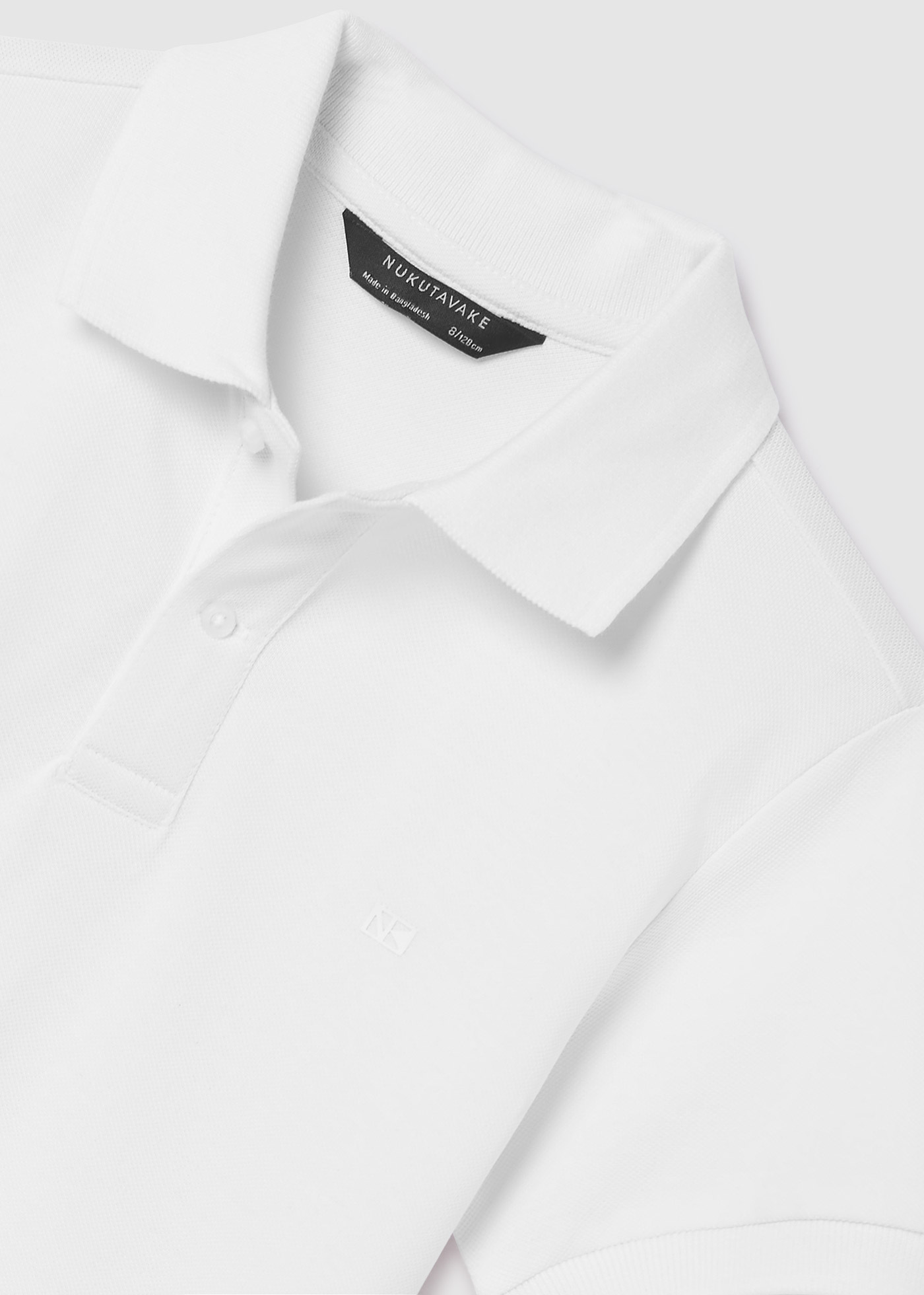 Camisa polo de manga curta em algodão sustentável para meninos