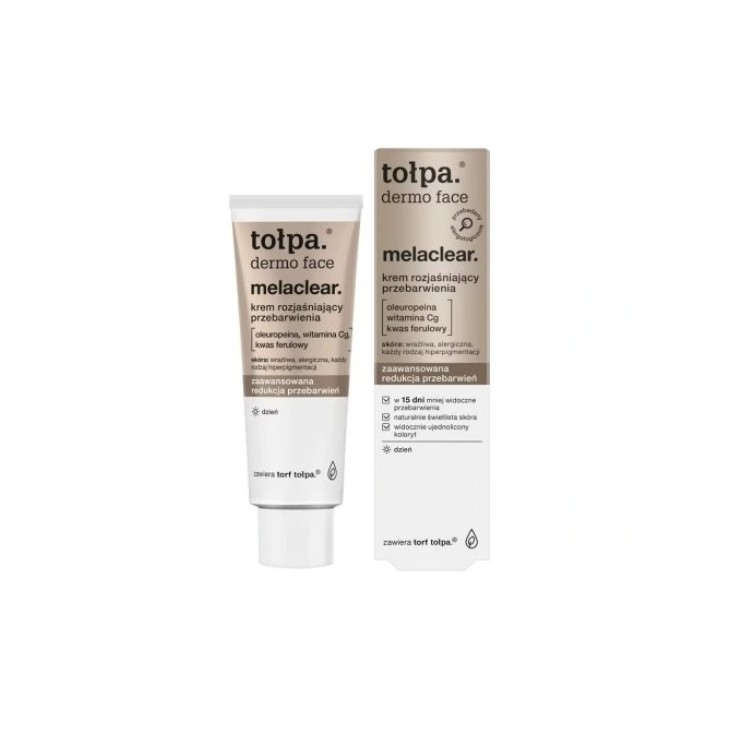 Tołpa Dermo Face Melaclear Tagesgesichtscreme zur Aufhellung von Verfärbungen 40 ml