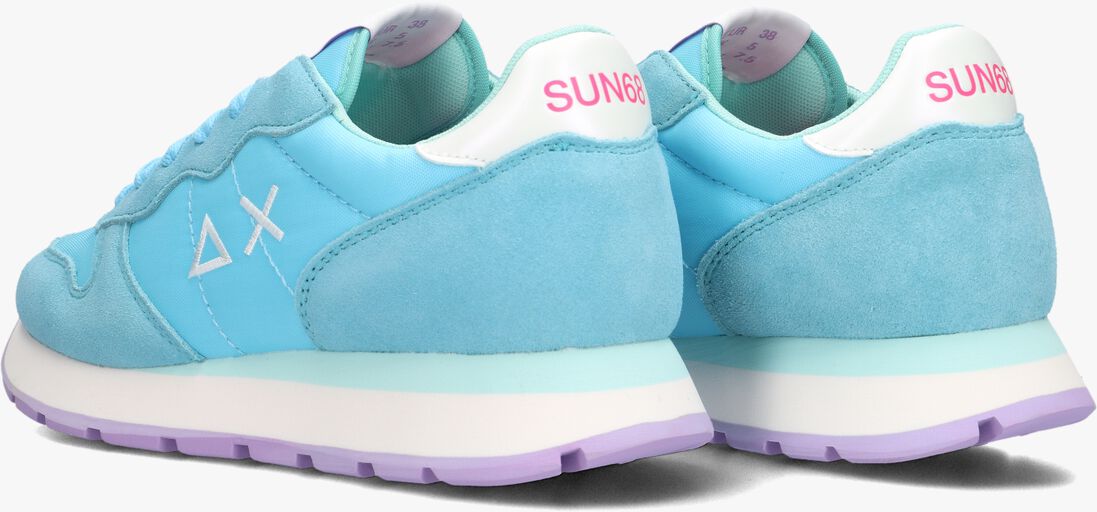 SUN68 blauwe sun68 lage sneakers ally solid nylon