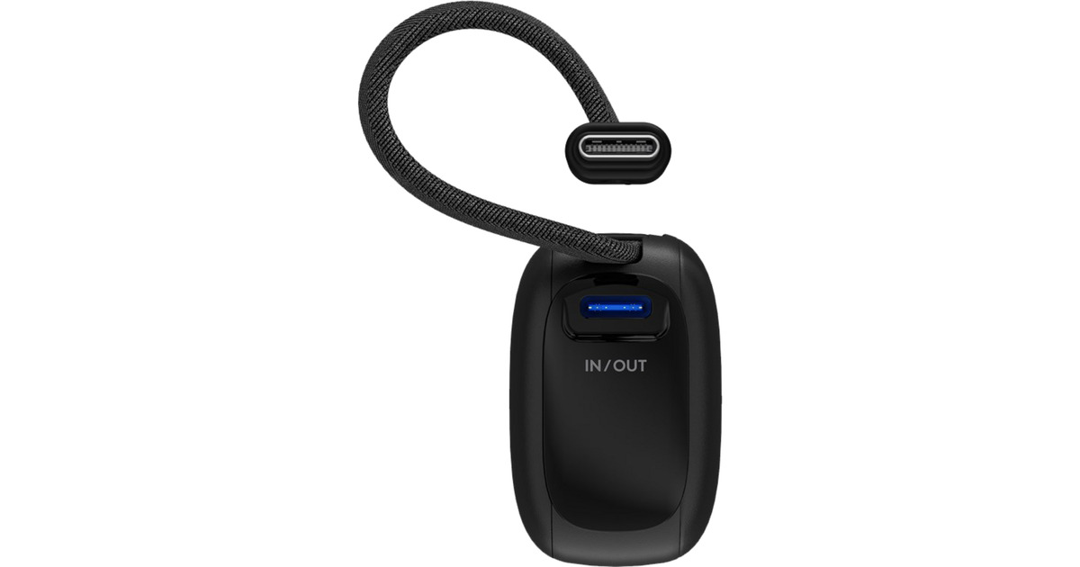 goobayPowerbank 5.000 mAh - 20W  (Zwart, USB-C PD)