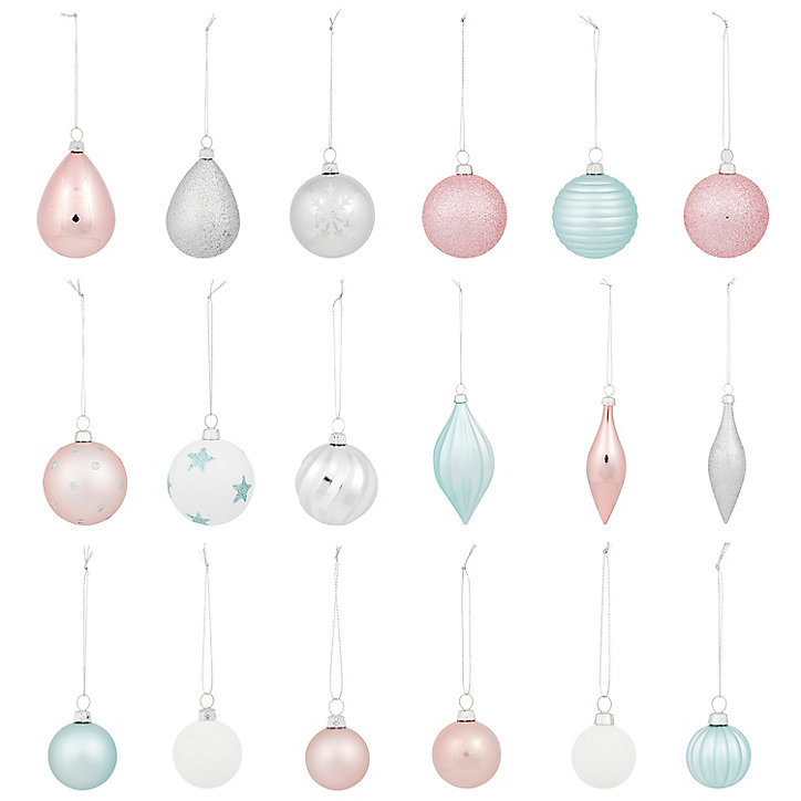 Décoration noel, pack Harmony pastel (40 pièces)