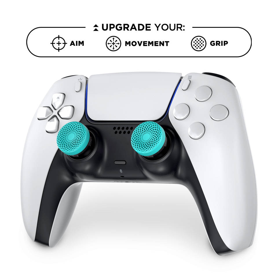 KontrolFreek Action Lotus Thumbsticks PS4 + PS5 - blauwgroen