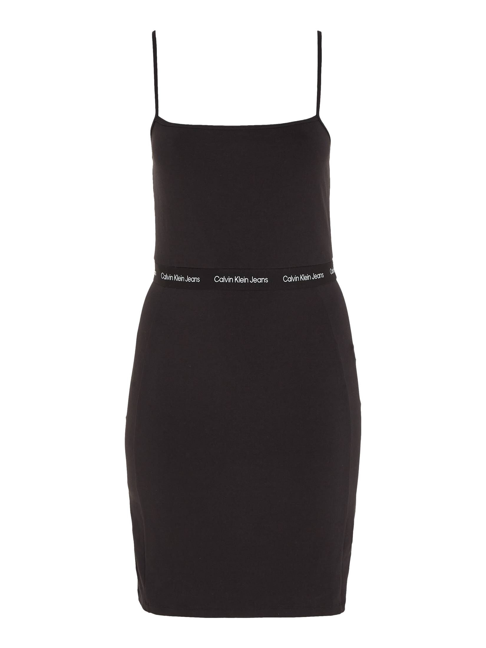 CALVIN KLEIN JEANS| Damen Trägerkleid LOGO ELASTIC STRAPPY DRESS