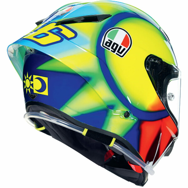 AGV - Casque Pista GP RR Soleluna 2021 Bleu / Jaune / Rouge