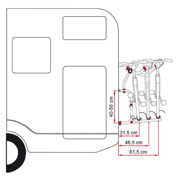 Porte vélos FIAMMA Carry Bike CL camping car