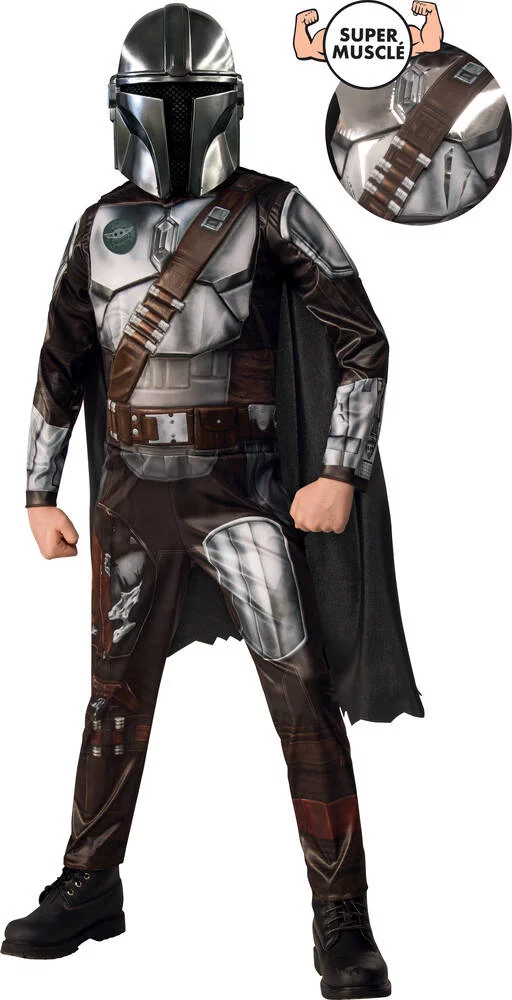 DEGUISEMENT LUXE THE MANDALORIAN  TAILLE L 7 - 8 ANS