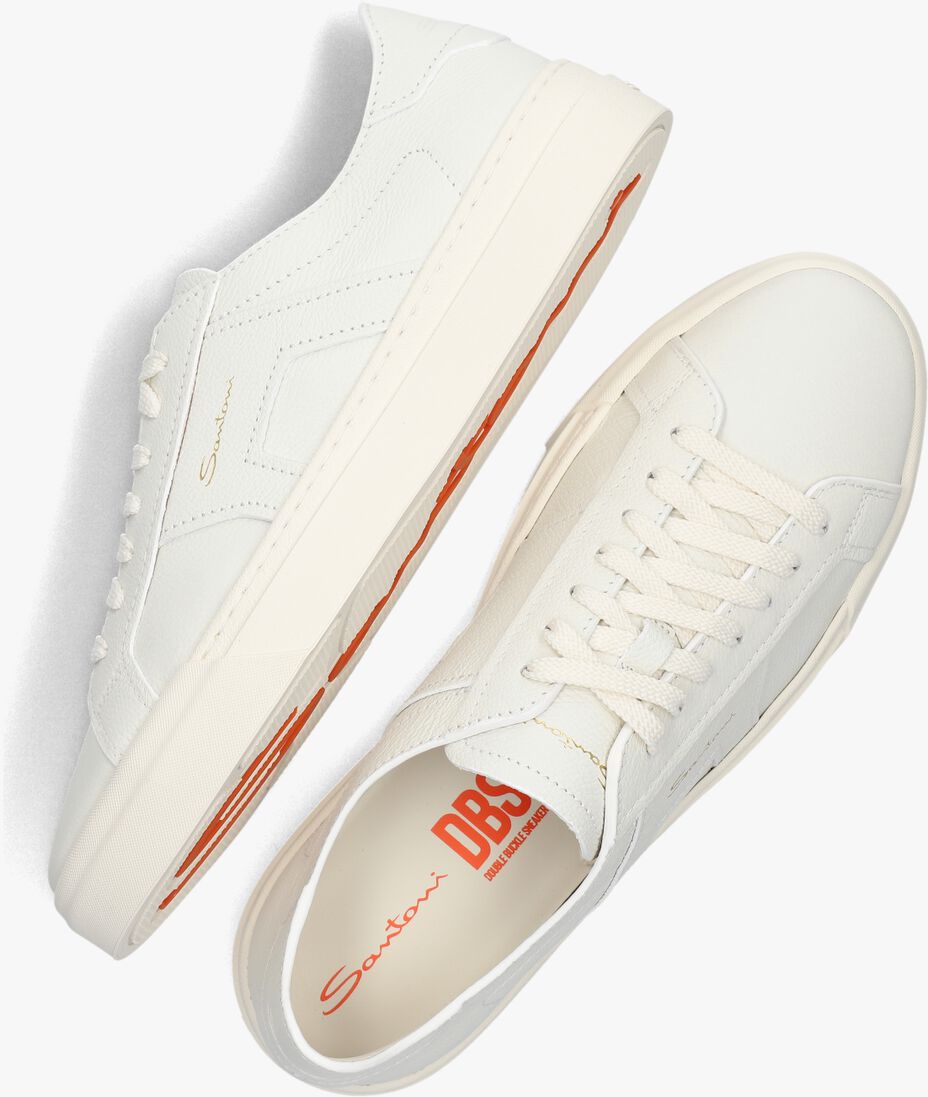 witte santoni lage sneakers 21967