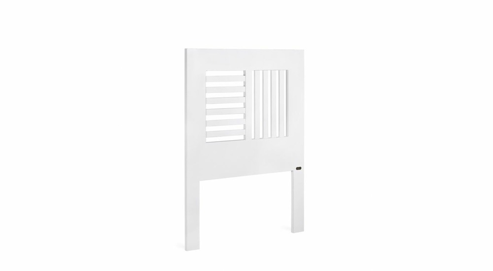 Tête de lit bois blanc 100x3x135cm