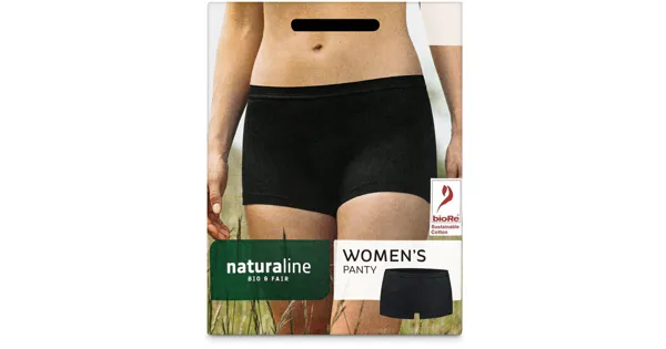 Naturaline Textil Damen Panty schwarz S