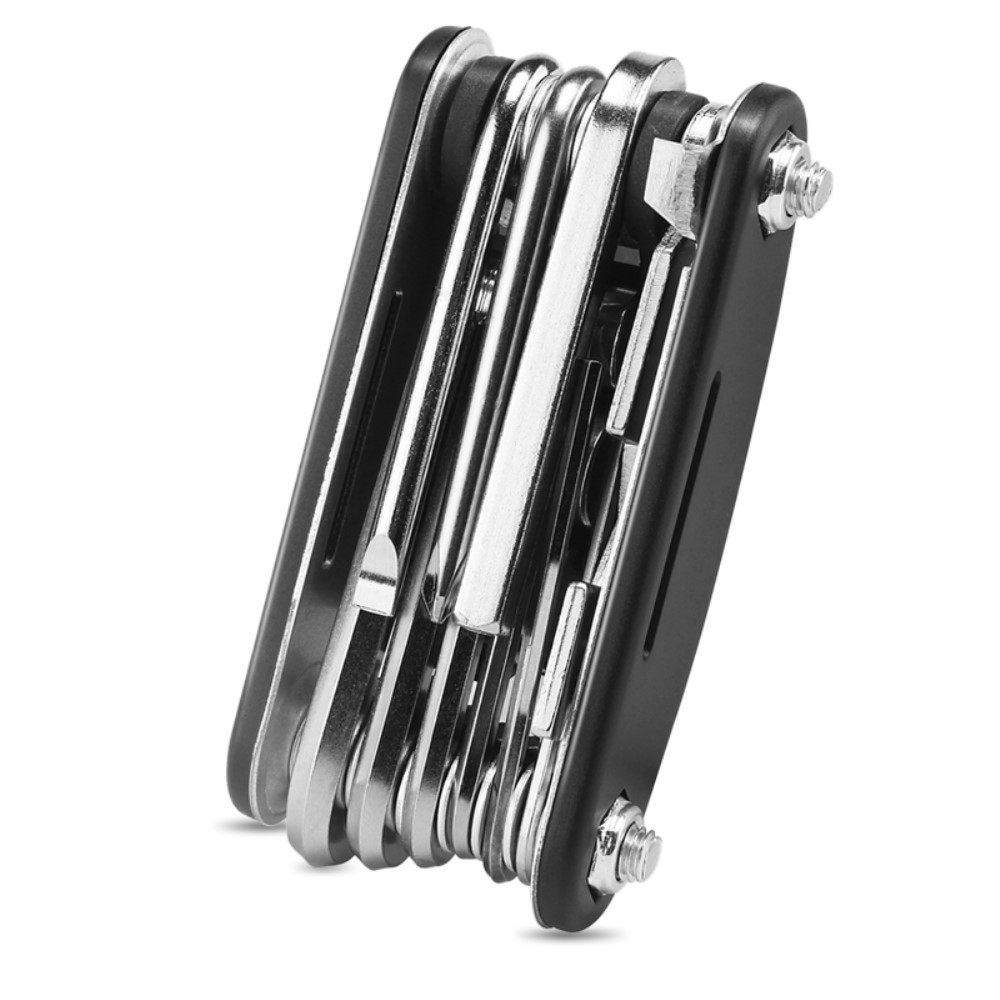 16in1 Velo Fahrrad Werkzeug Kit Multitool Reparaturset Schraubendreher - Schwarz / Silber