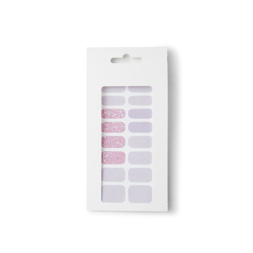 Lot de 24 autocollants vernis à ongles imprimés 6 coloris