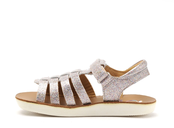 Shoo pom nu pieds enfant goa spart argent