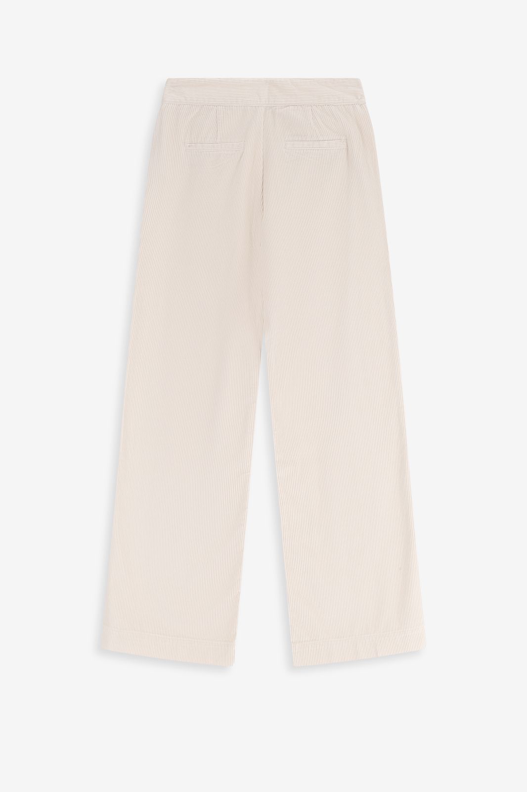 Witte wide leg corduroy broek