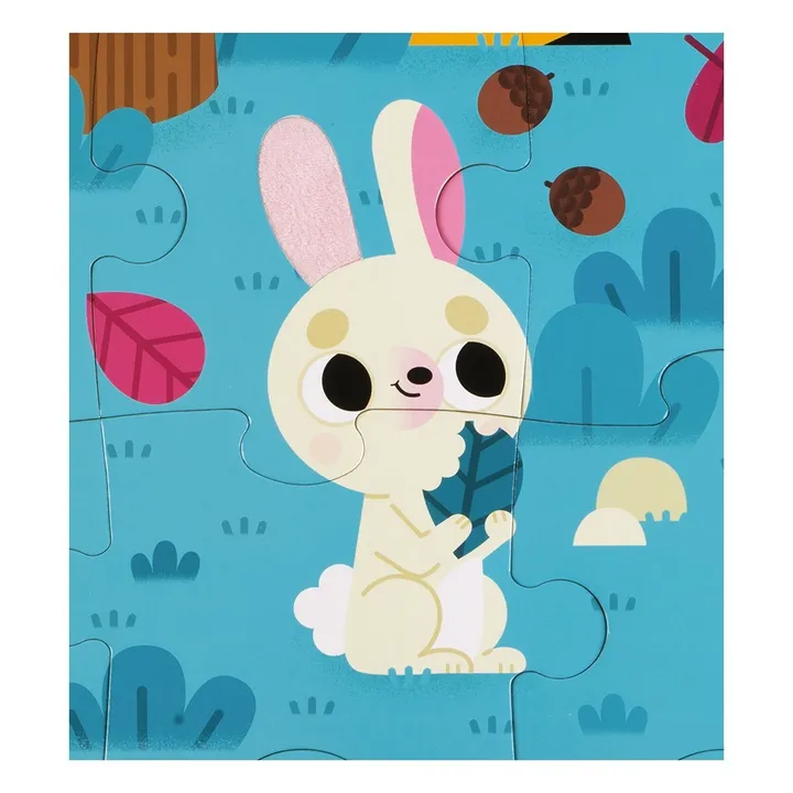Janod Puzzle tactile Les Animaux de la Forêt - 20 pièces