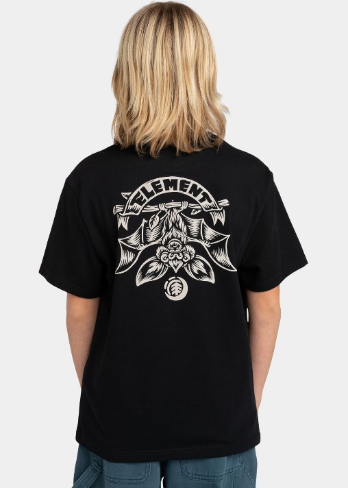 Element Nocturnal Bat SS Youth Flint Black