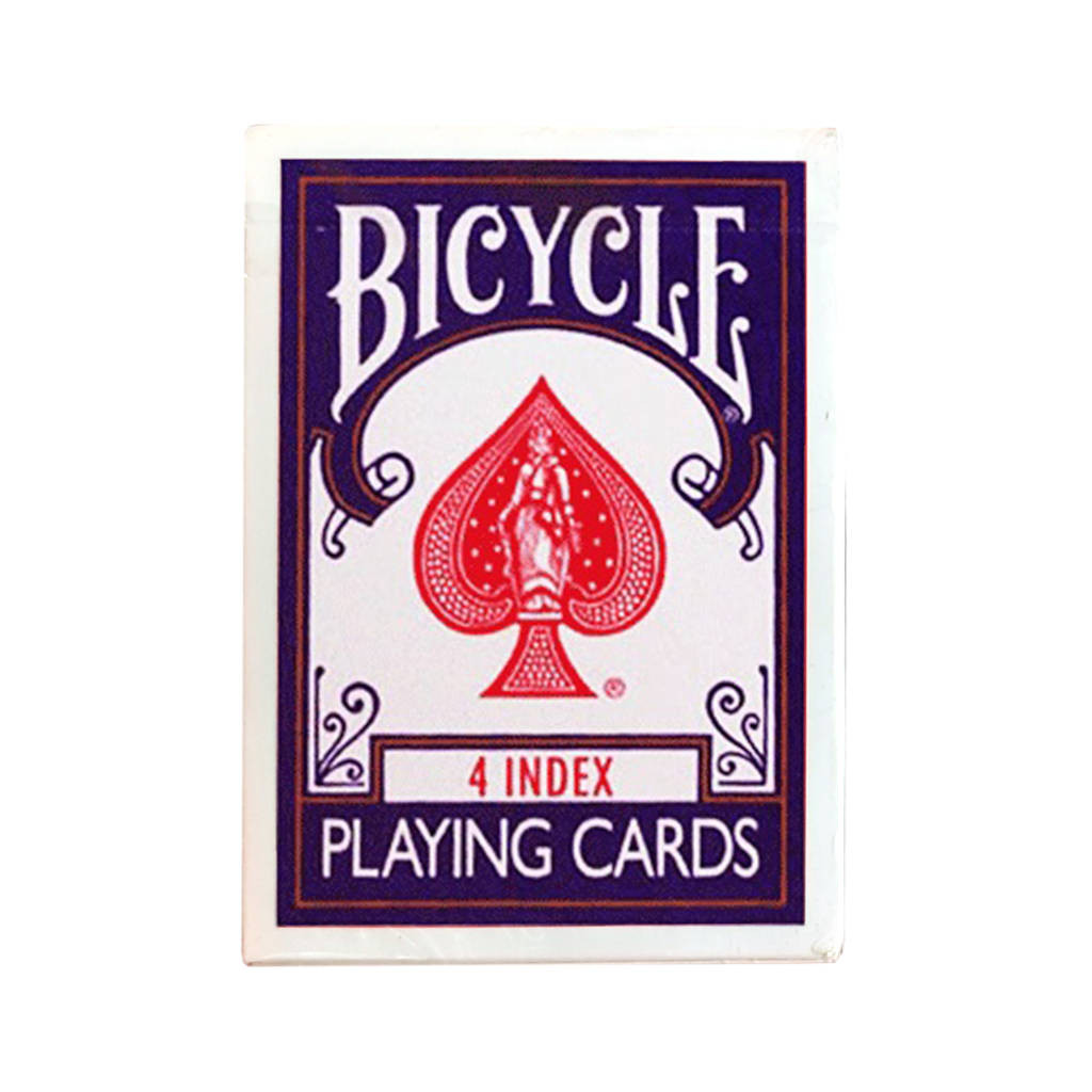 Cartes Bicycle 4 Index - Dos Bleu