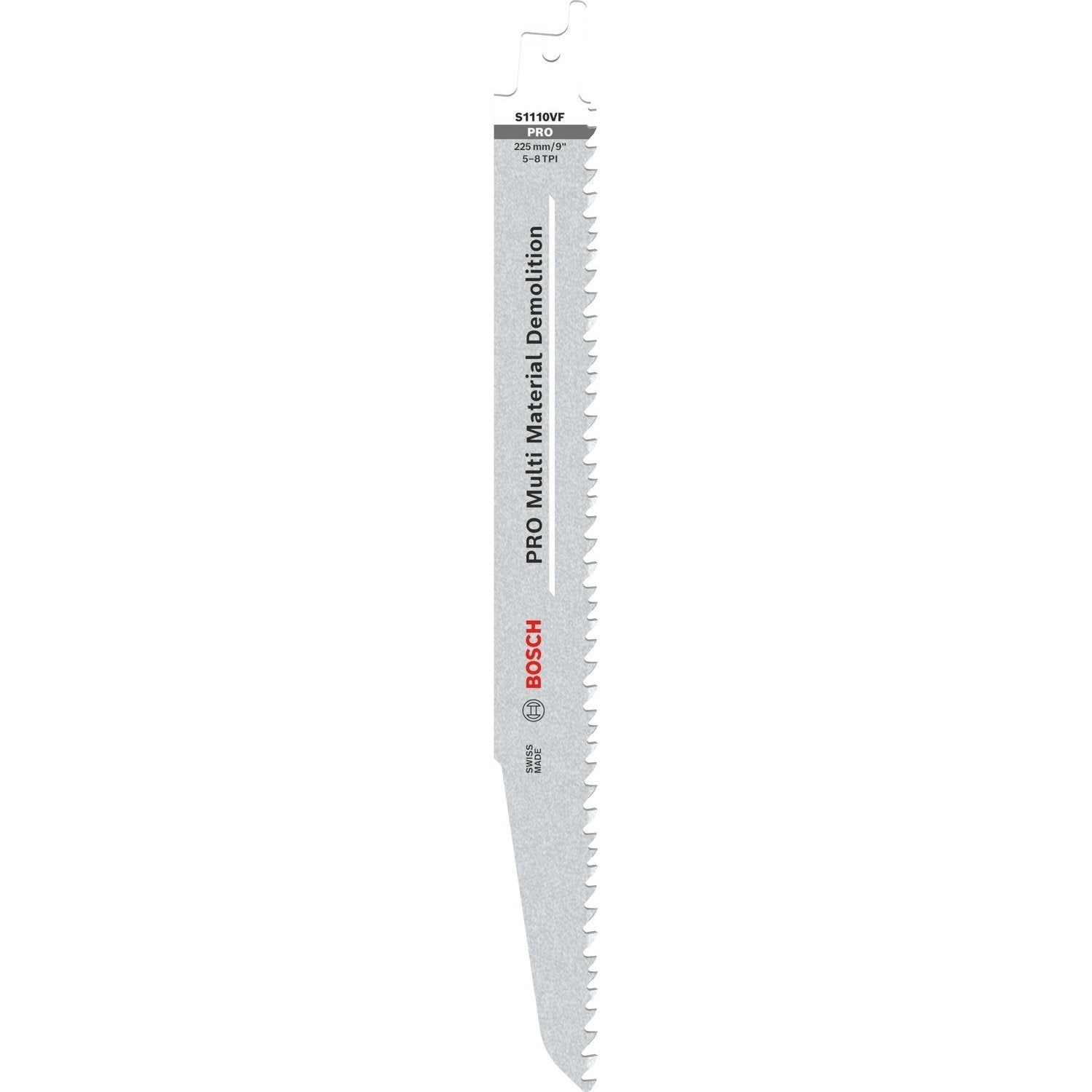 Bosch Professional S1110VF PRO Reciprozaagblad 225mm Multi Material Demolition VE=5 - 2608657610