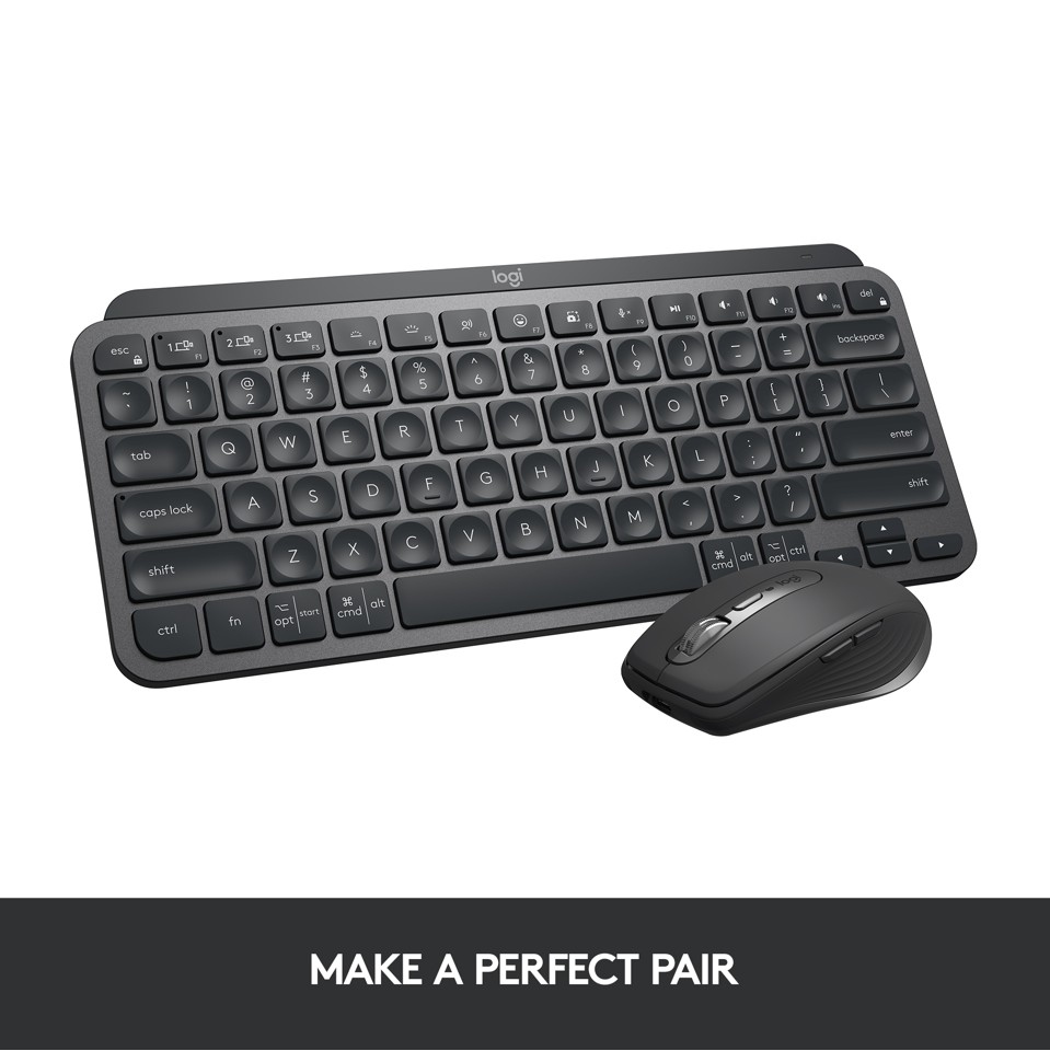 Logitech - MX Keys Mini minimalistisk Trådløs Tastatur - Nordic Layout