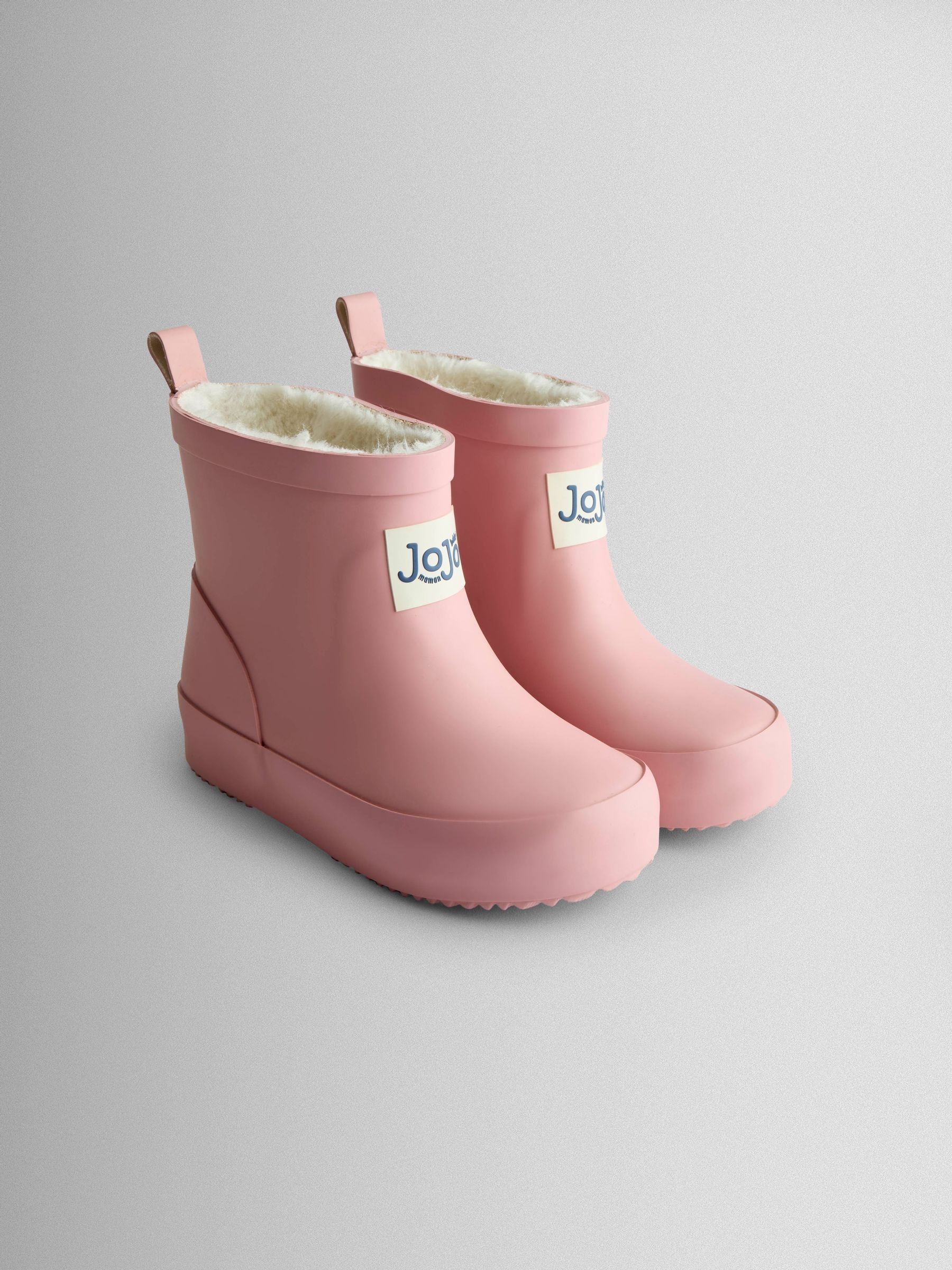 Lichtroze - JoJo Maman Bébé Print Cosy Short Wellies