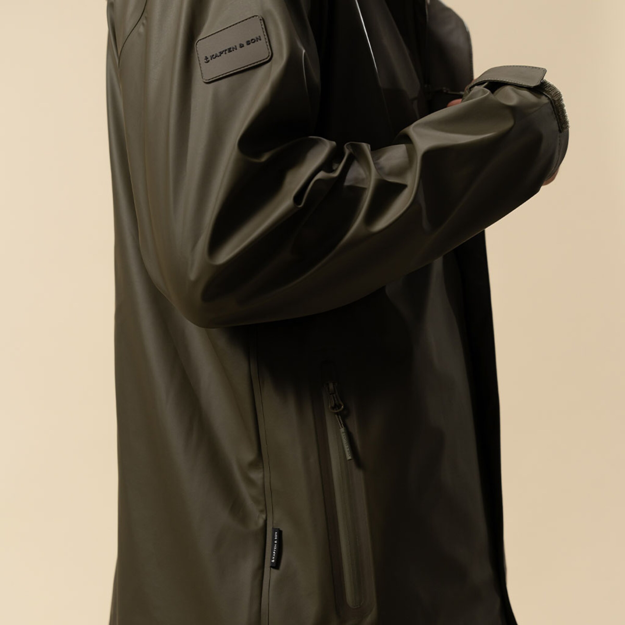 Everyday Rain Jacket Short Forest Green