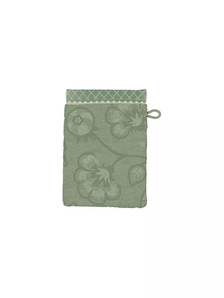 PIP STUDIO Waschhandschuh  JASMIN JACQUARD 16x22cm Green grün