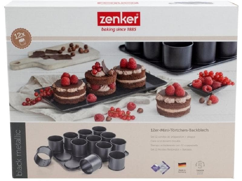 Zenker Cupcake Backform 12 Mulden Mini-Törtchen-Backblech