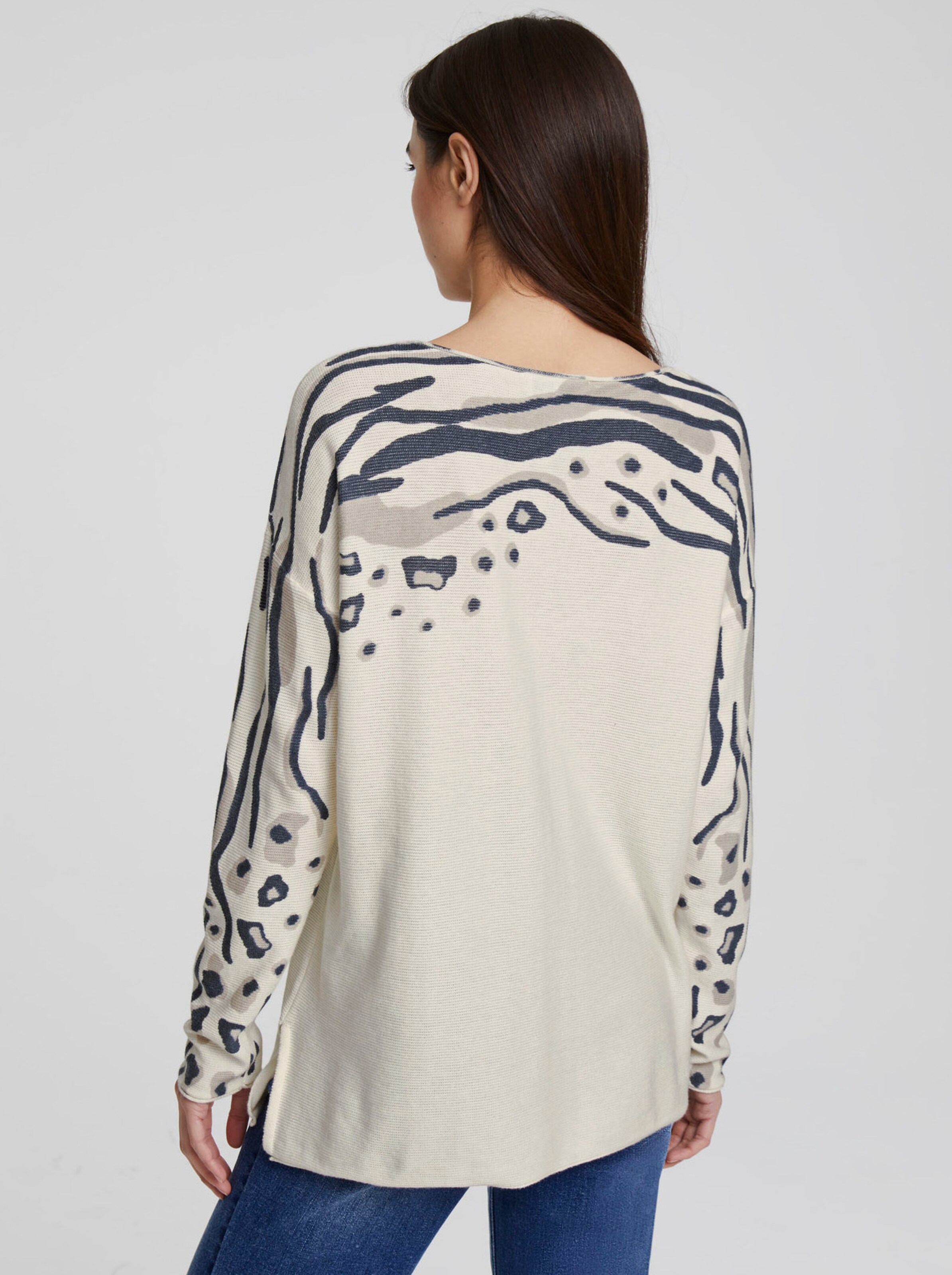 Druck-Pullover