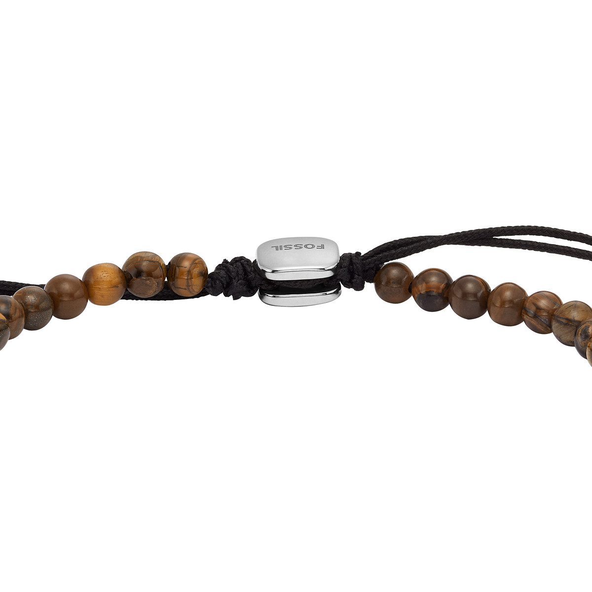 Bracelet FOSSIL acier inoxydable oeil de tigre