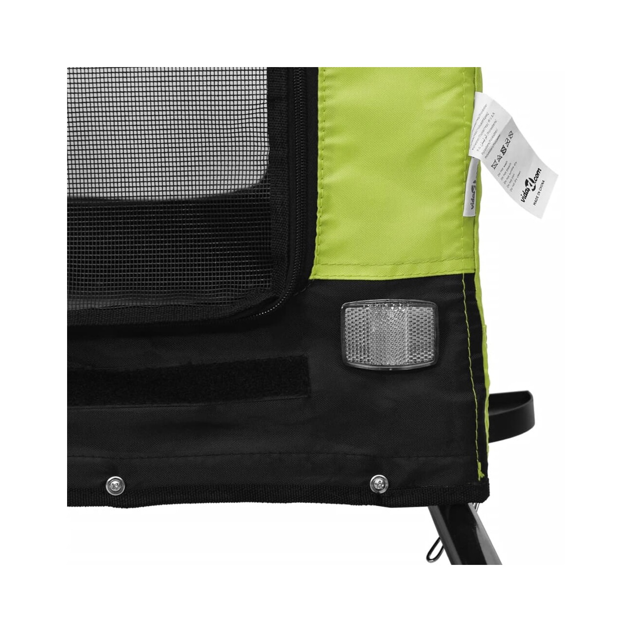 VidaXL Fahrradanhänger Hund 124 x 65 x 66 cm (L x B x H) grün