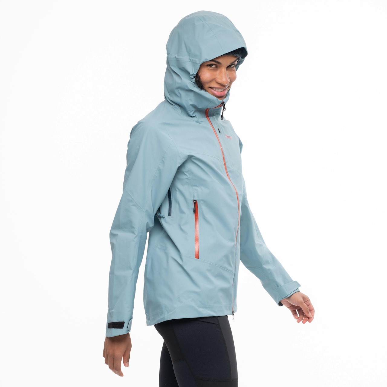 Rabot V2 3L Jacket Dame Smoke Blue/Chianti Red