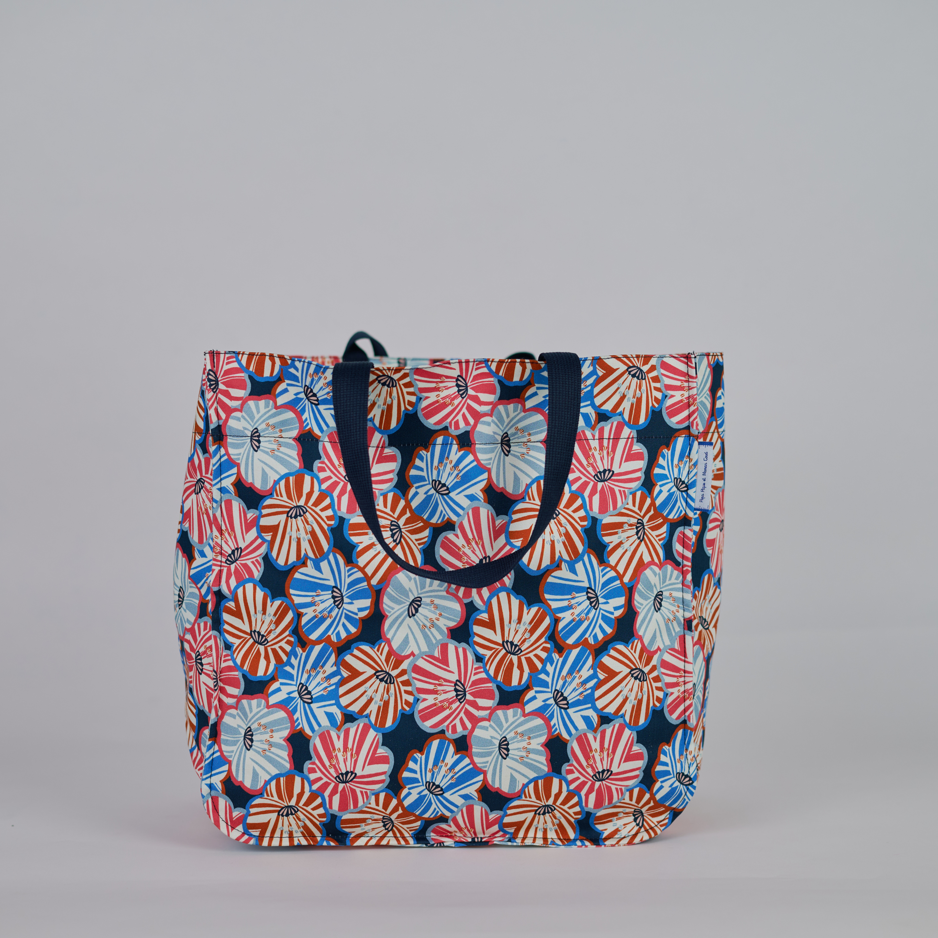 Sac Cabas Shopping Anémones Rayées