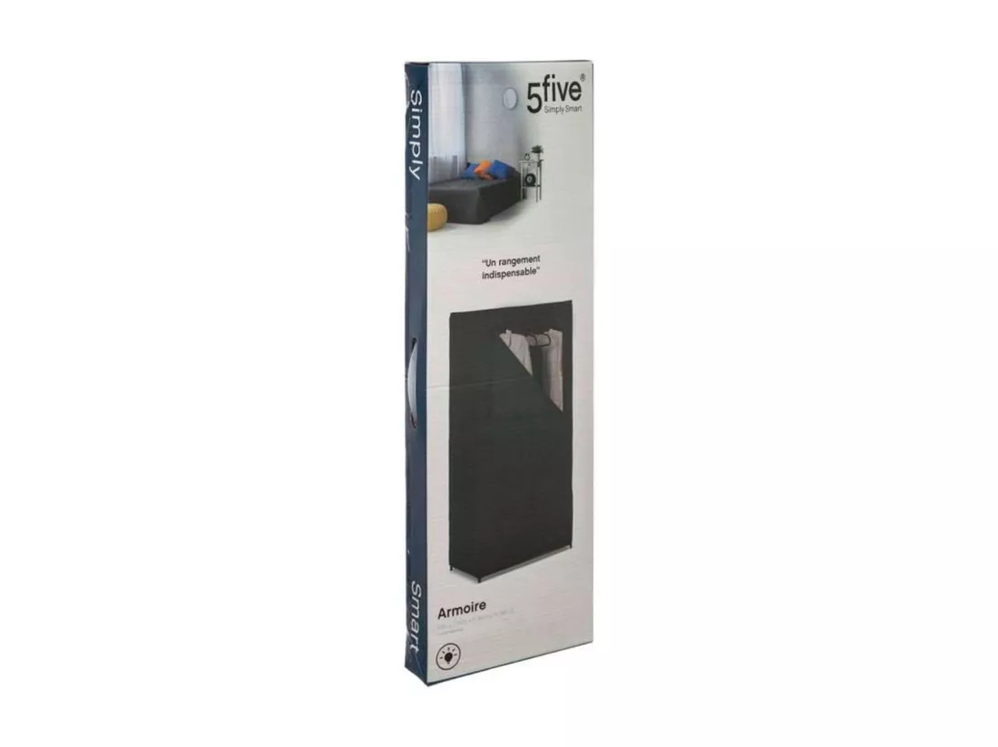 Armoire Penderie 148cm Gris