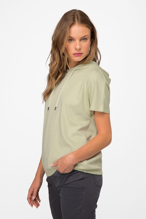 Hoodie, oversized, Kapuze, elastischer Saum