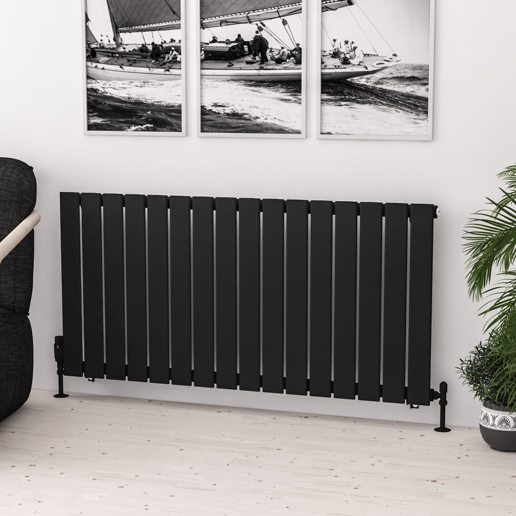 Eastbrook Warrington paneelradiator type 10 120x60cm 1060W zwart mat