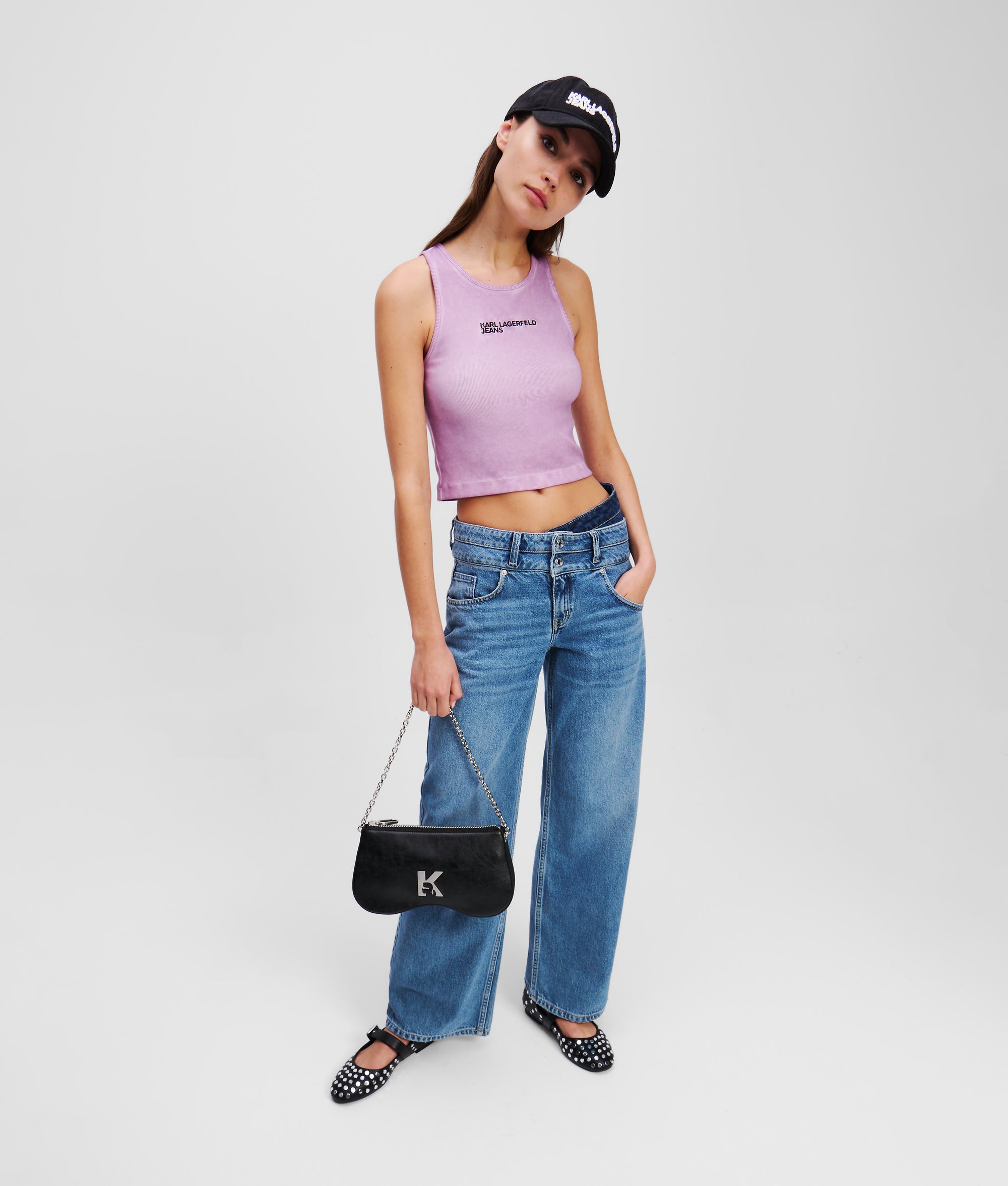 DOUBLE-WAIST RELAXED JEANS