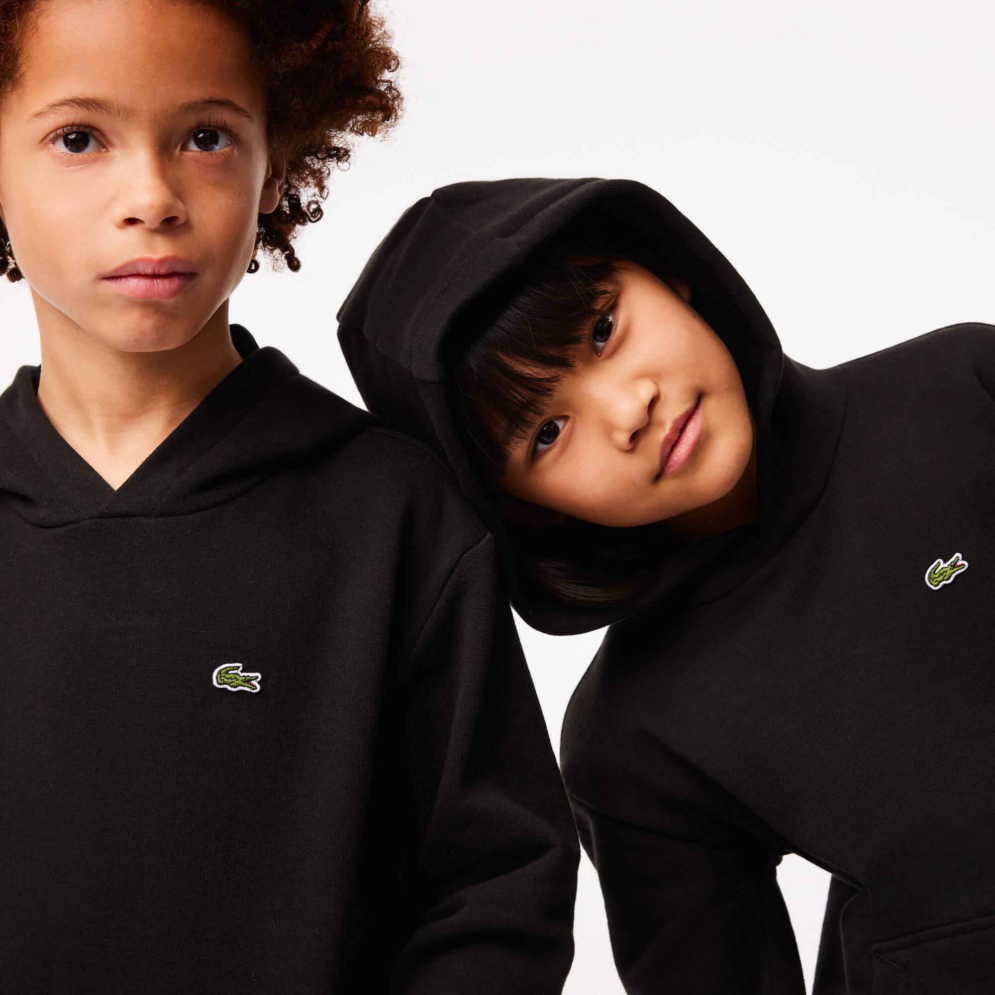 Kinder LACOSTE Hoodie aus Fleece Pullover & Sweatshirts - Schwarz - Lacoste - Kinder