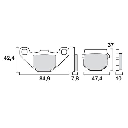 Plaquettes de freins Brembo Organique avant