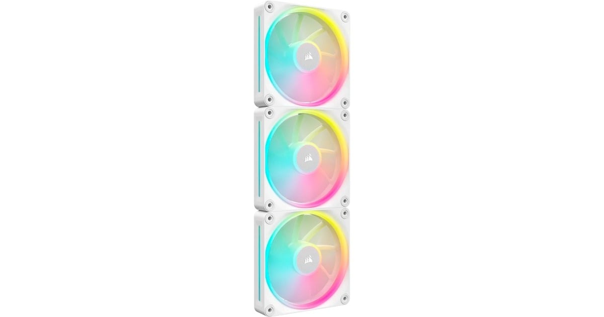 CorsairiCUE LINK LX120 RGB case fans  (Wit, 3 stuks, 120 x 120 x 25 mm, PWM)
