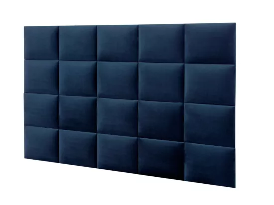 Panneaux muraux tête de lit - 200 cm - Velours - Bleu - BARTEL de Pascal Morabito