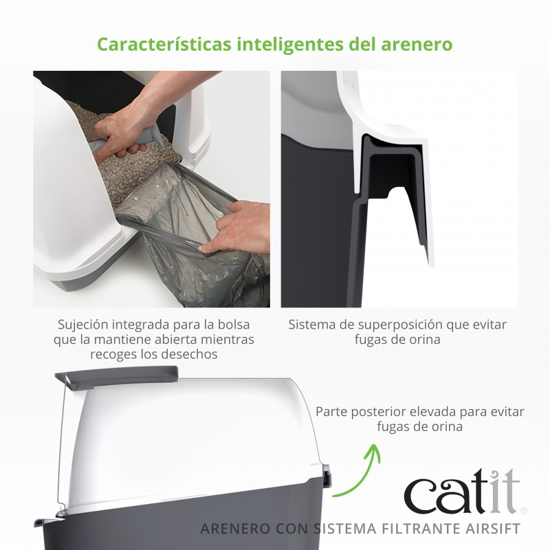 Caixa de areia fechada Catit Jumbo com Airsift
